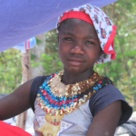 A young girl in the "best practice" video analyzing the anti-trafficking program for the Heartland Alliance